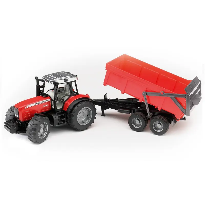Massey Ferguson 7480 Tractor With Tipping Trailer