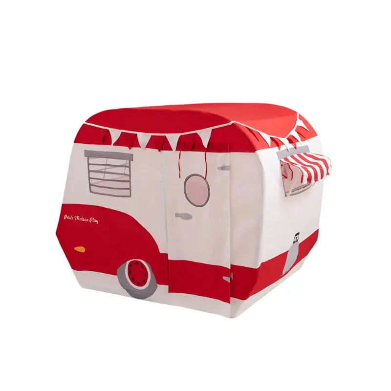 Red Caravan Vintage Camper Cubby