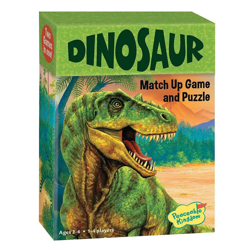 Match Up Game and Puzzle - Dinosaur