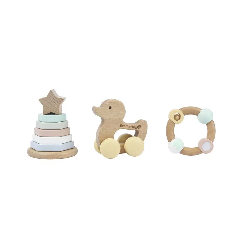 Wooden Baby Gift Set