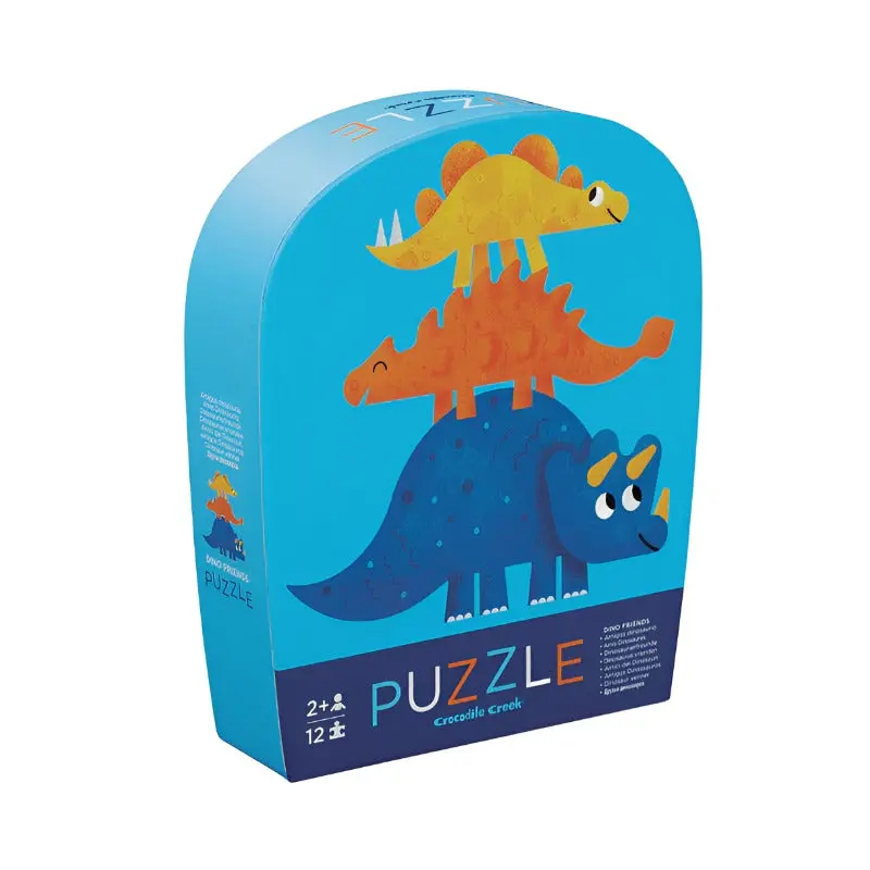 12 pc Mini Puzzle - Dino Friends