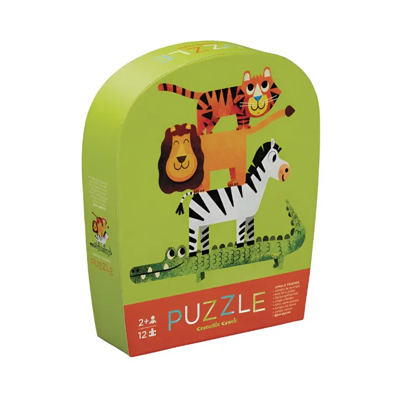 12 Pc Mini Puzzle - Jungle Friends