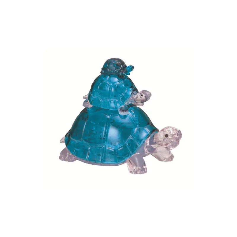 37 pc Crystal Puzzle - Blue Turtles