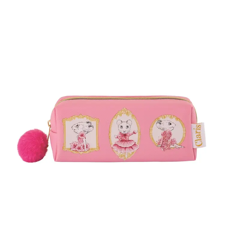 Claris Pencil Case With Pom Pom