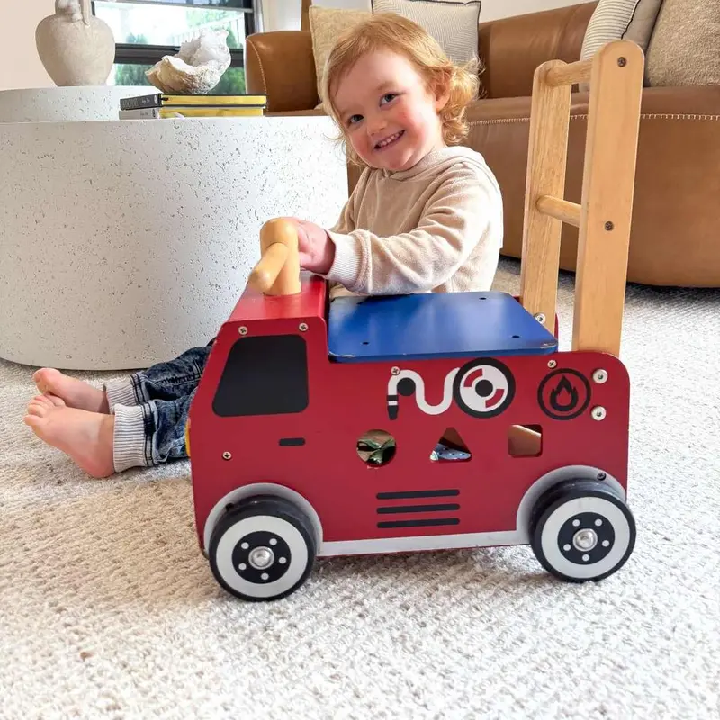 Walk & Ride Shape Sorter - Fire Engine Truck