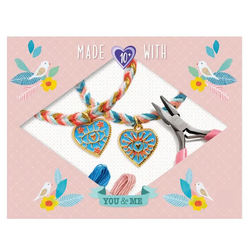 You & Me Friendship & Hearts Bead Set