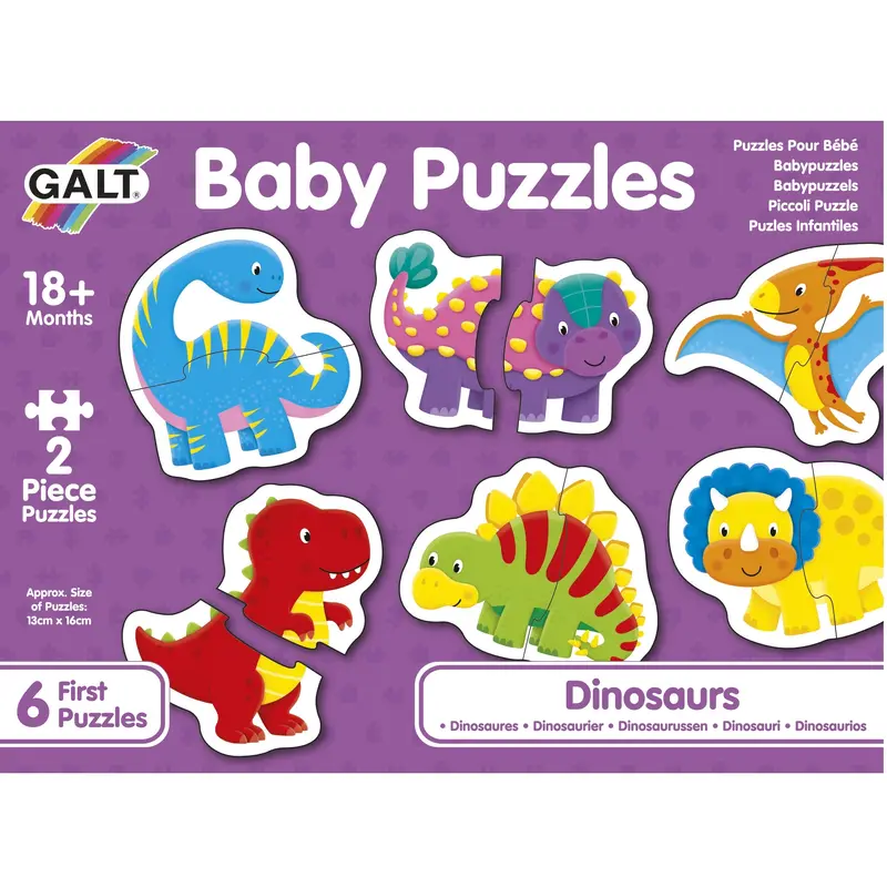 2pc Baby Puzzle - Dinosaur