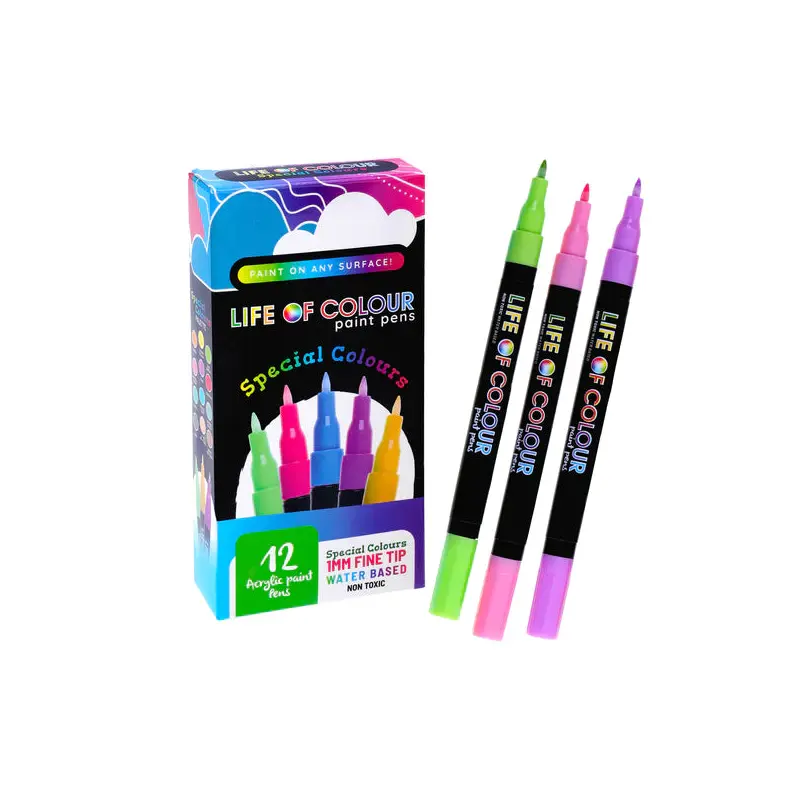 Acrylic Paint Pens 1mm Fine Tip - Special Colours