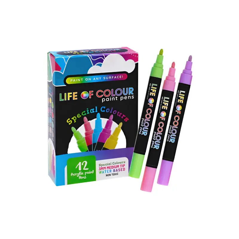 Acrylic Paint Pens 3mm - Special Colours