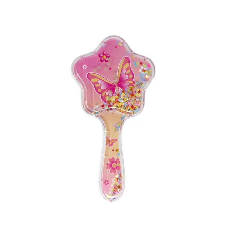 Unicorn & Vibrant Vacation Holographic Glitter Hairbrush