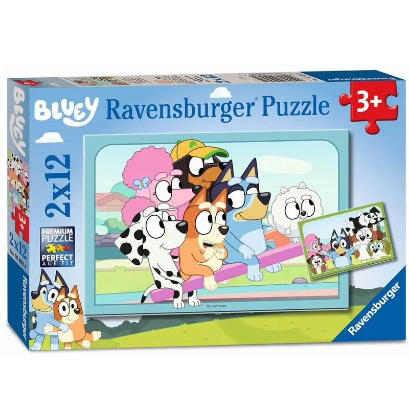 2 x 12 pc Puzzle - Fun with Bluey