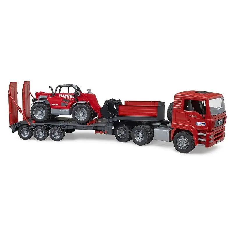 MAN TGA Low Loader with Manitou Telescopic Loader MLT 633