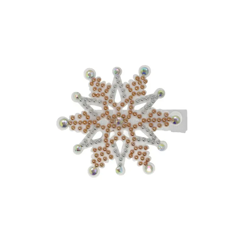 Christmas Gold Rhinestone Hair Clip