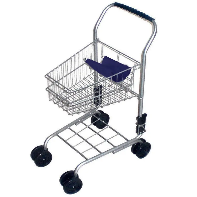 Silver Shopping Trolley