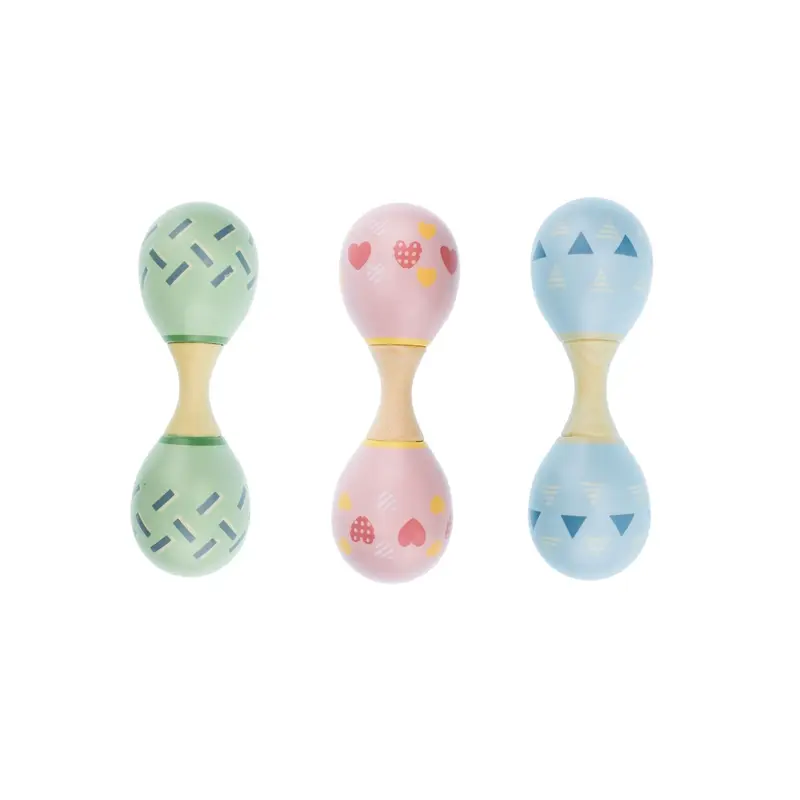 Rainbow Maraca Rattle Double Ended