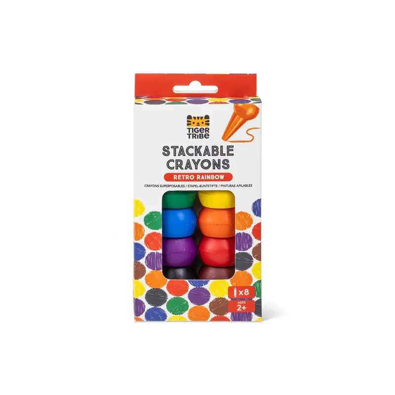 Stackable Crayons - Retro Rainbow