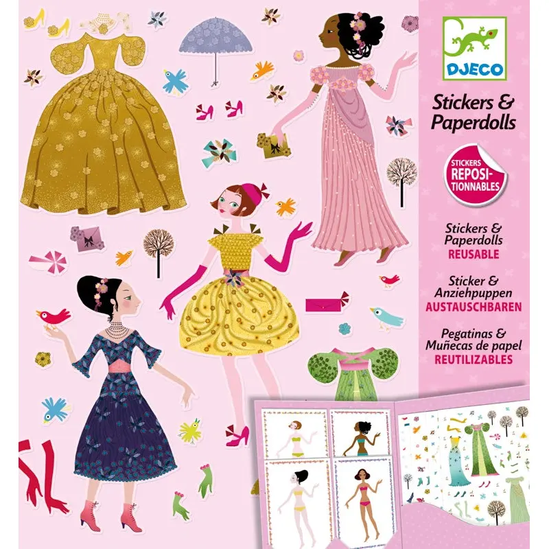 Dresses Through the Seasons Stickers and Paper Dolls
