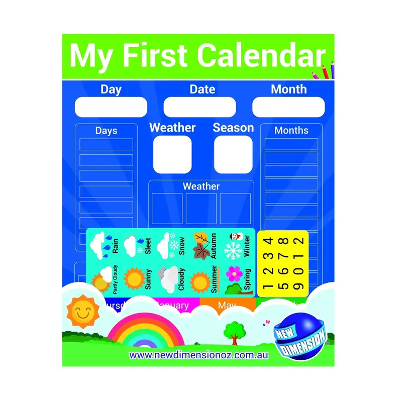 Magnetic Chart - My First Calendar