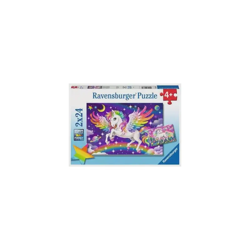 2 x 24 pc Puzzle - Unicorn and Pegasus