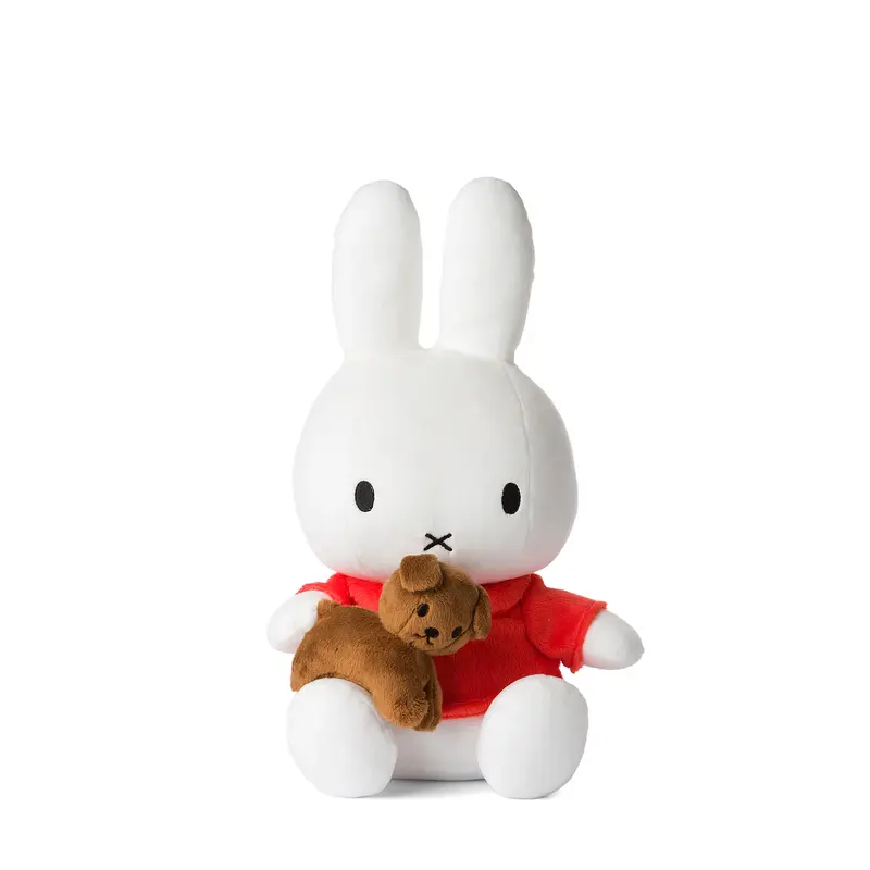 Miffy Sitting with Snuffy Plush - 33cm