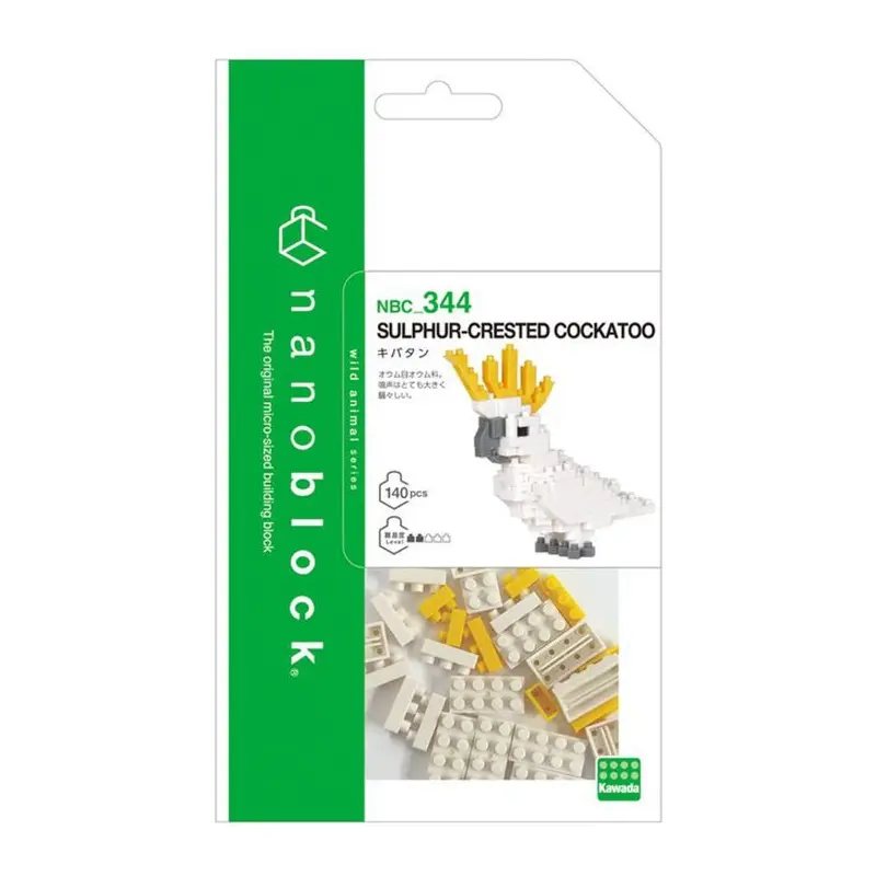 Nanoblock-Sulphur Crested Cockatoo
