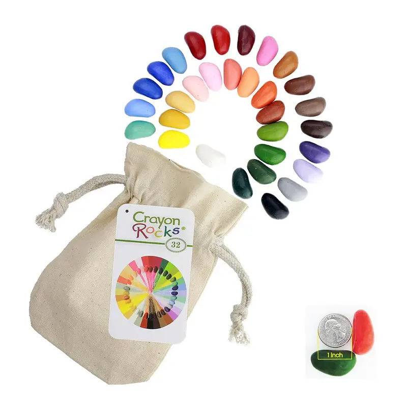 Crayon Rocks in Muslin Bag - 32 pack
