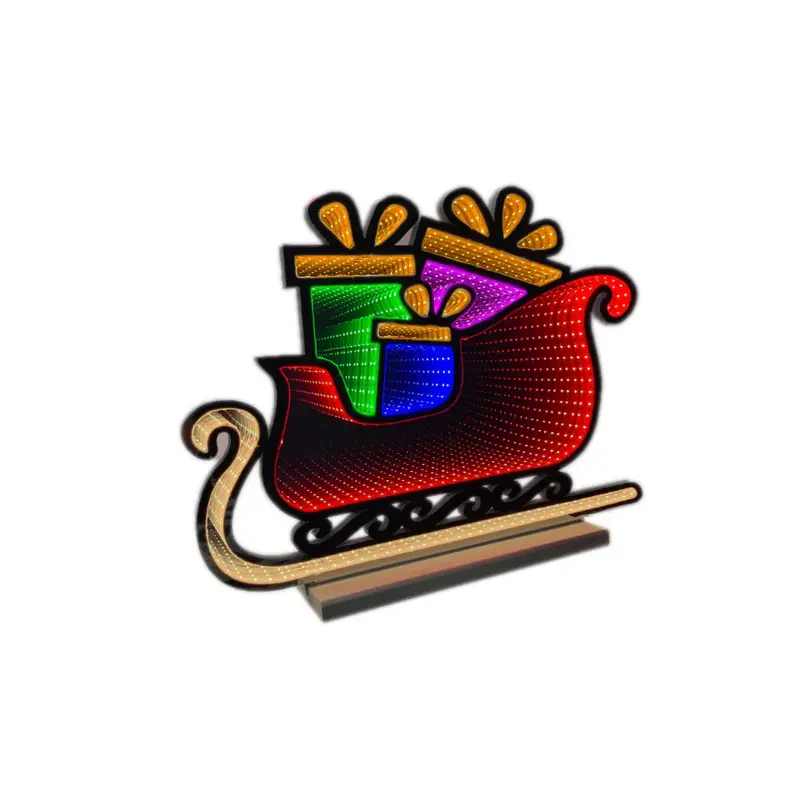 64cm Christmas Sleigh Infinity Light