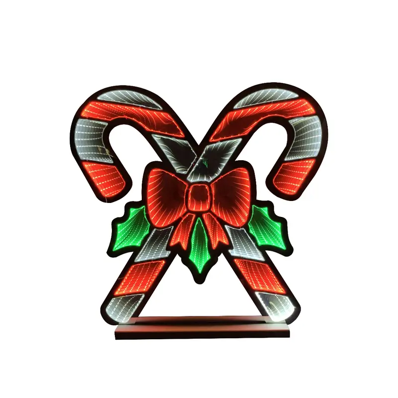 Candy Cane Infinity Light 60cm