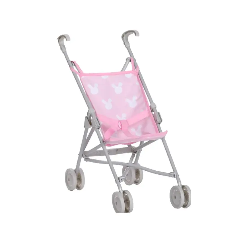Cool Grey And Pink Umbrella Stroller