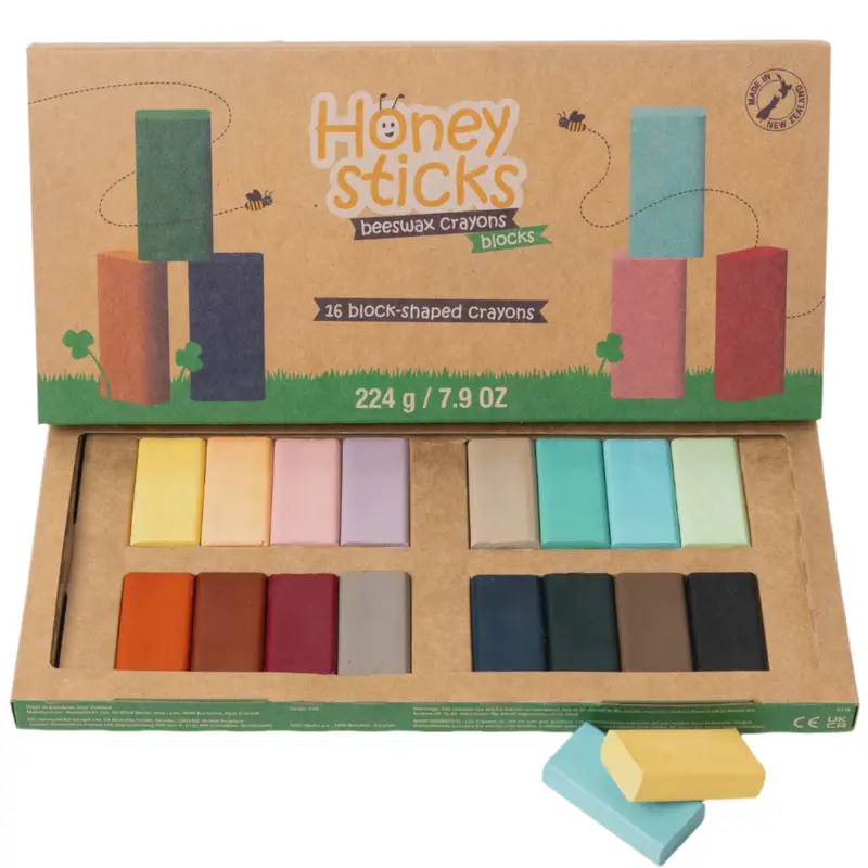 Honeysticks 16 Block-Shaped Crayons