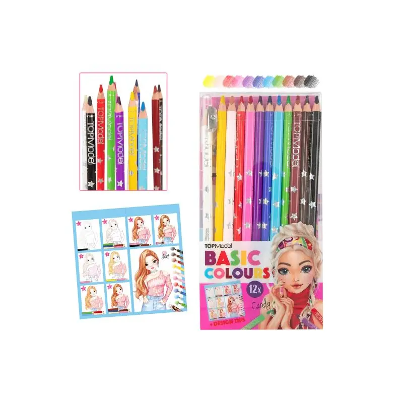 TopModel - Basic Colour Pencils 12pack