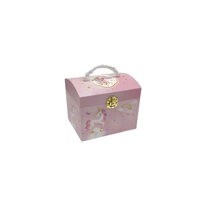 Unicorn Pearl Handle Musical Jewelry Box DAN123
