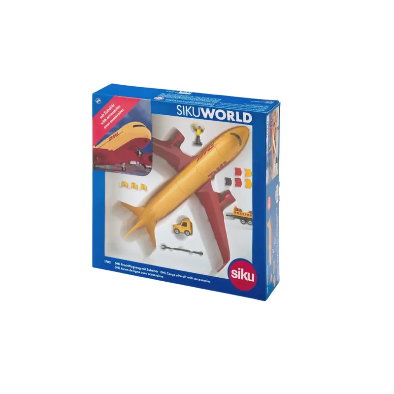1702 DHL Cargo Aircraft With Accessories