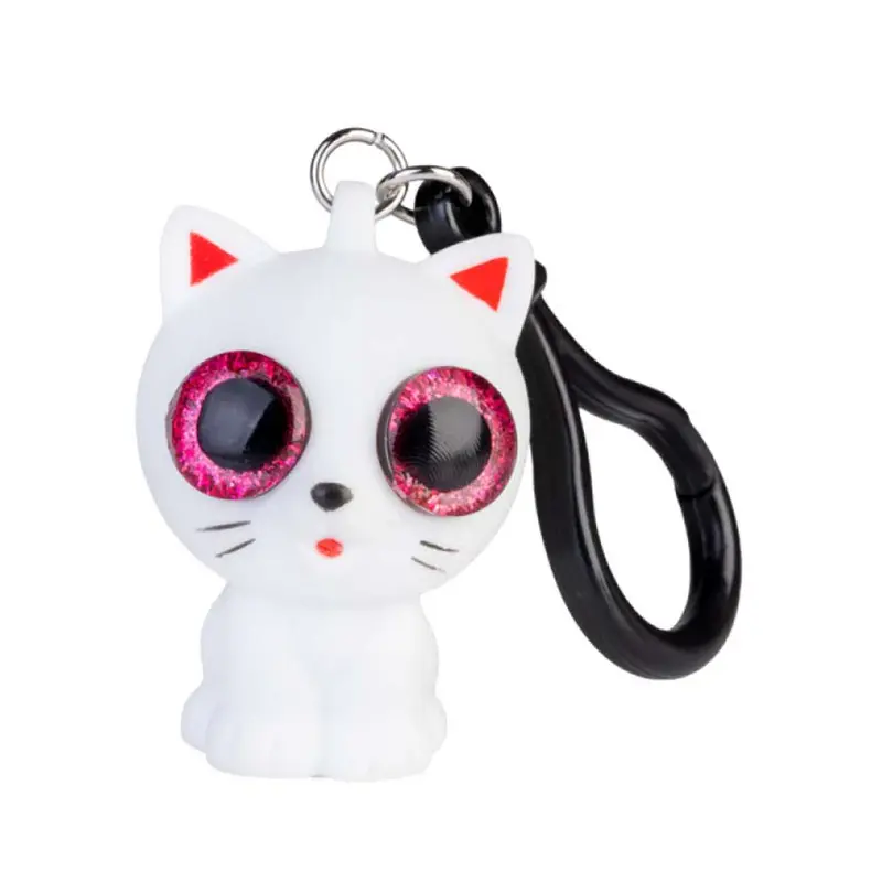 Eye Popping Keychain Cat