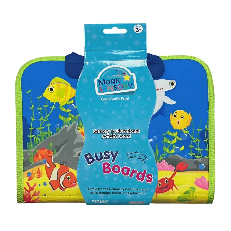 Magic Sensory Busy Board - Blue