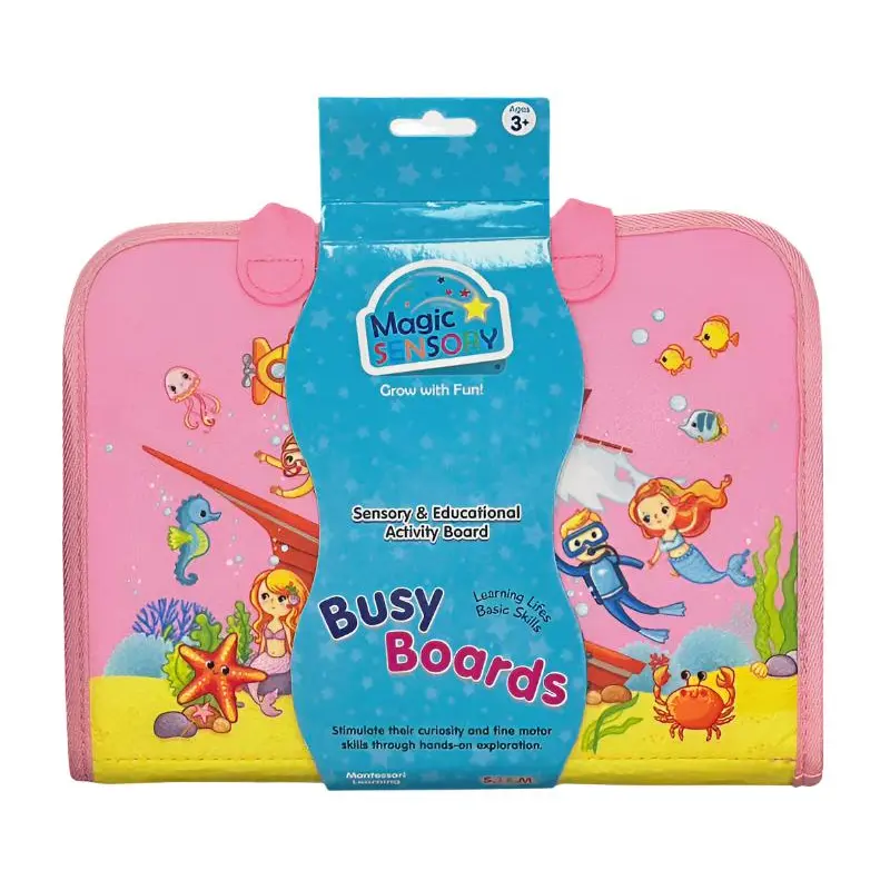 Magic Sensory Busy Board - Pink