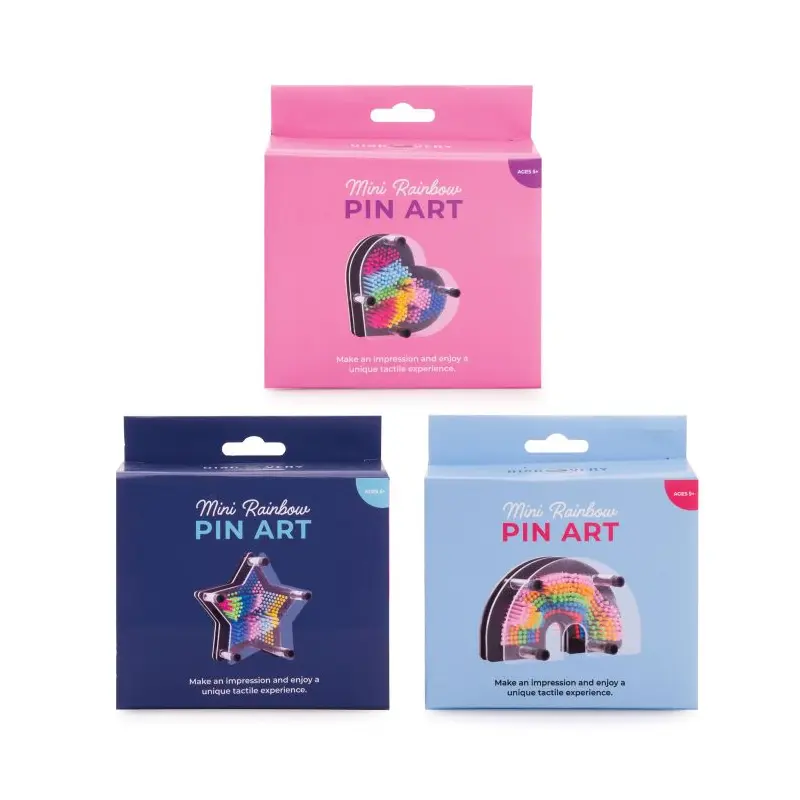 Mini Rainbow Pin Art Asst
