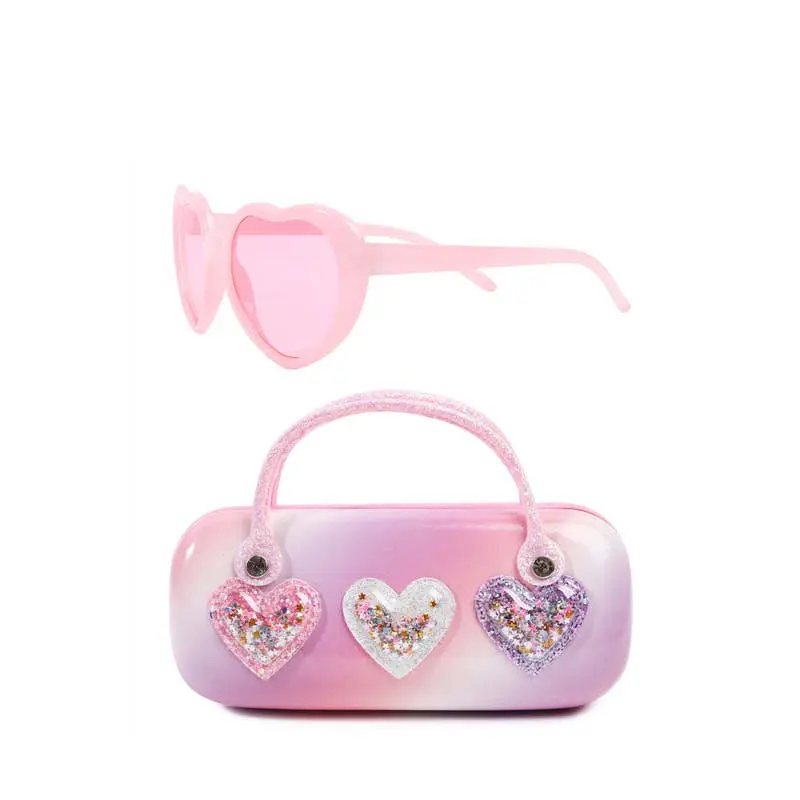 Confetti Hearts Sunglasses and Case