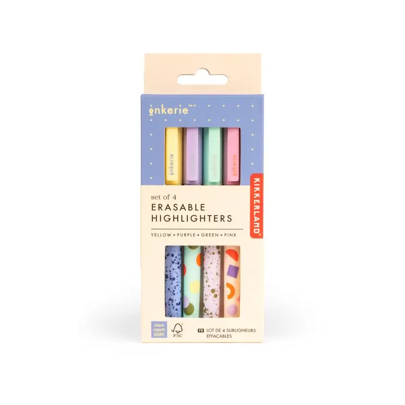 Erasable Highlighters - Set of 4