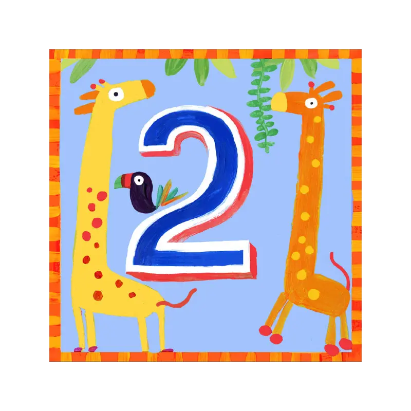 Happy 2nd Birthday - Giraffe