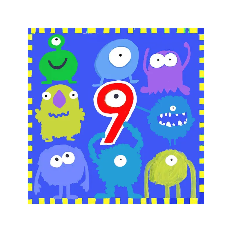 Happy 9th Birthday - Monsters