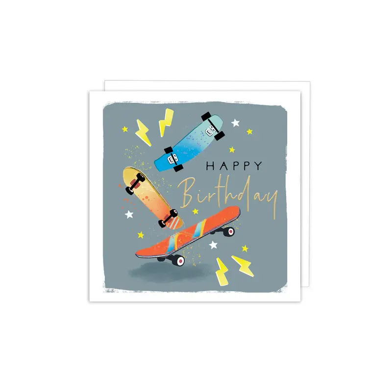 Happy Birthday Skateboards Card