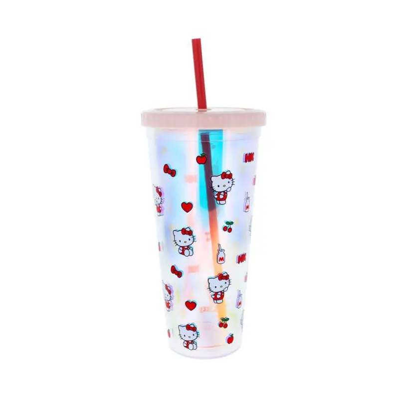Hello Kitty Pretty in Pink Beaker and Straw