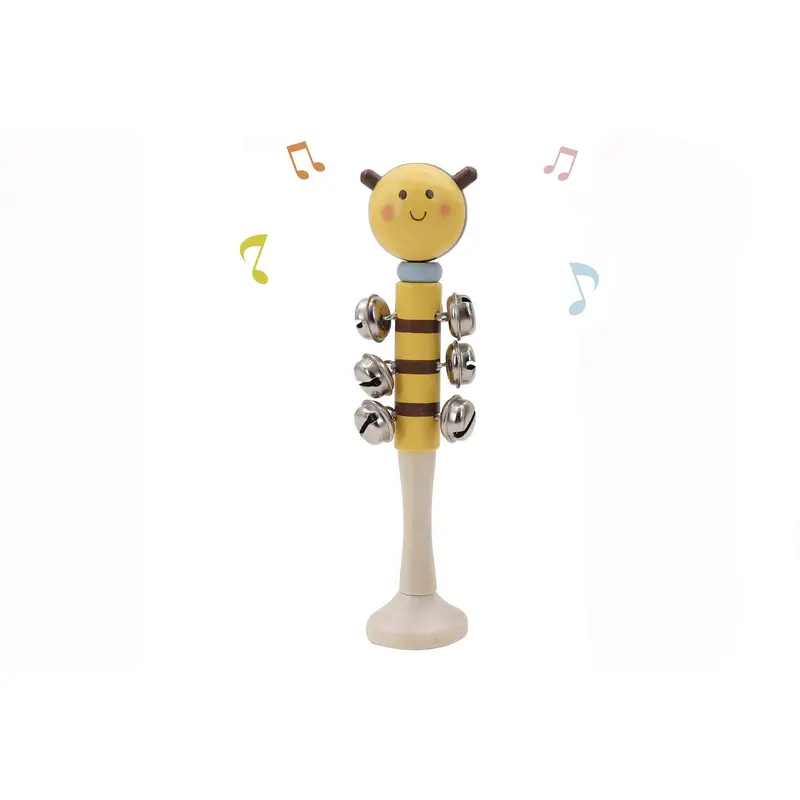 Wooden Bee Bell Stick