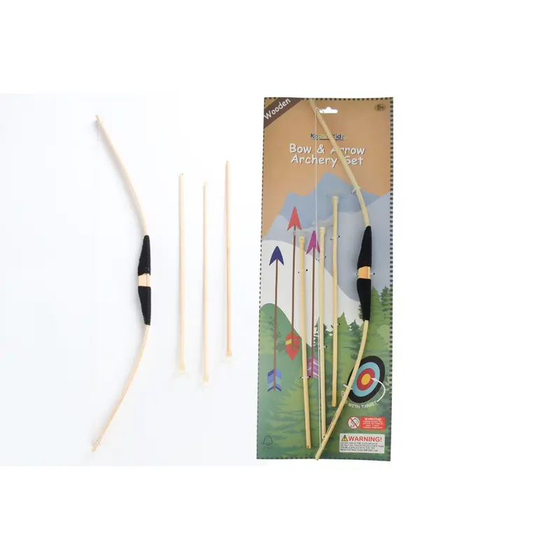 Wooden Bow & Arrow Set
