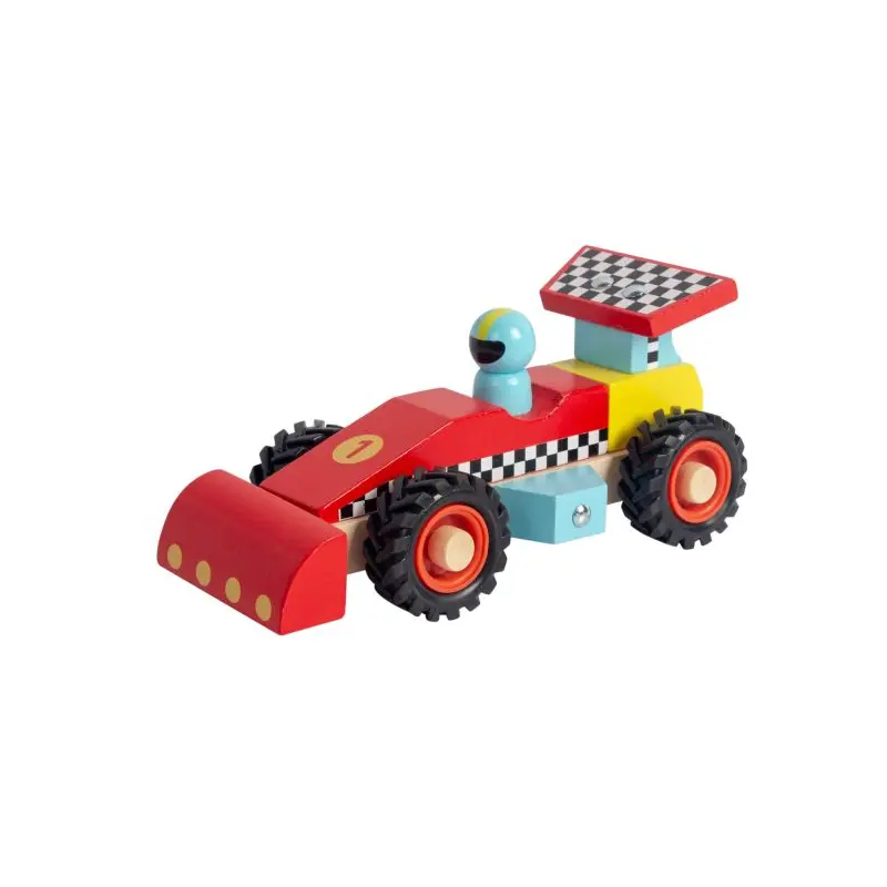 Wooden Racing Car- Red