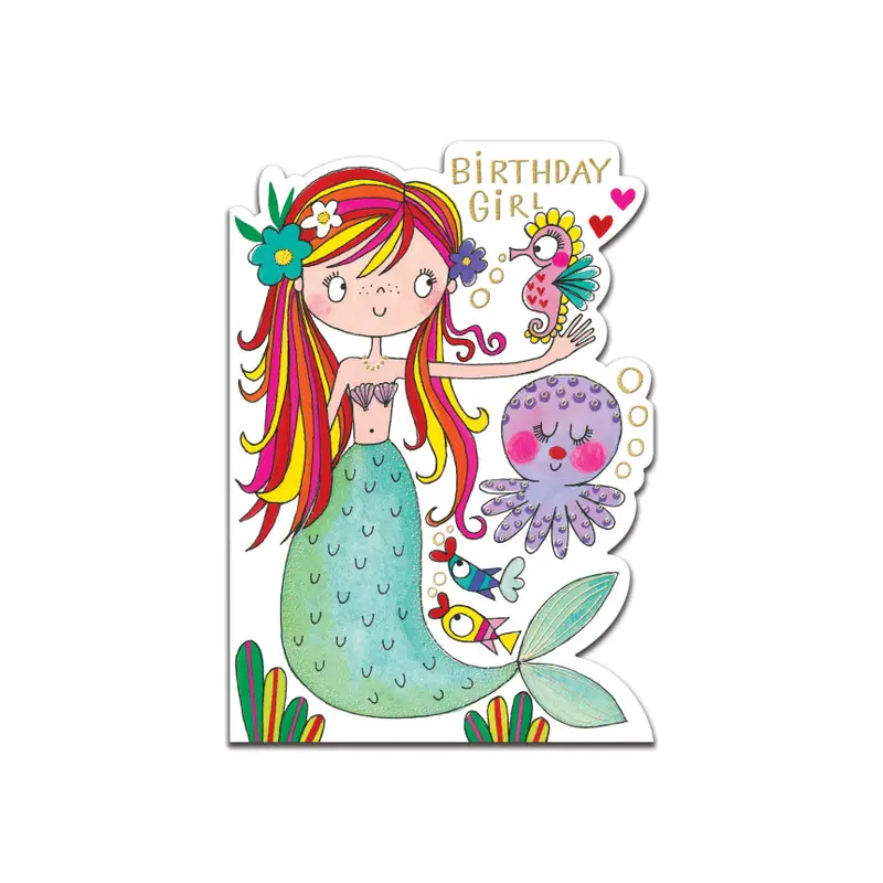 Birthday Girl Mermaid card