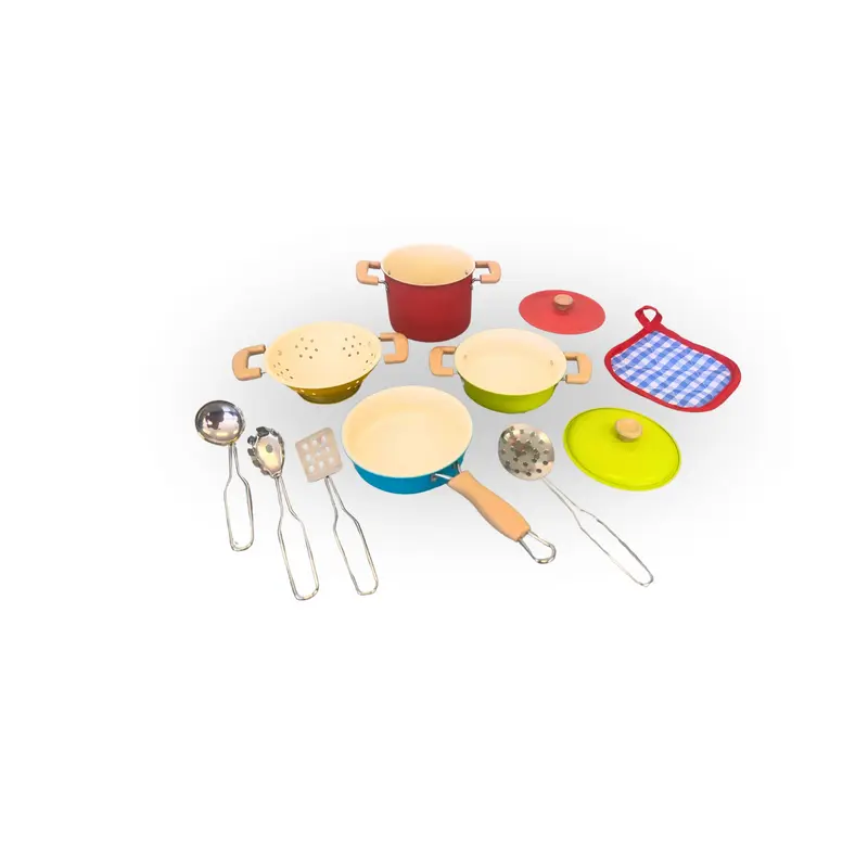 Colourful Metal Cooking Set 11pc