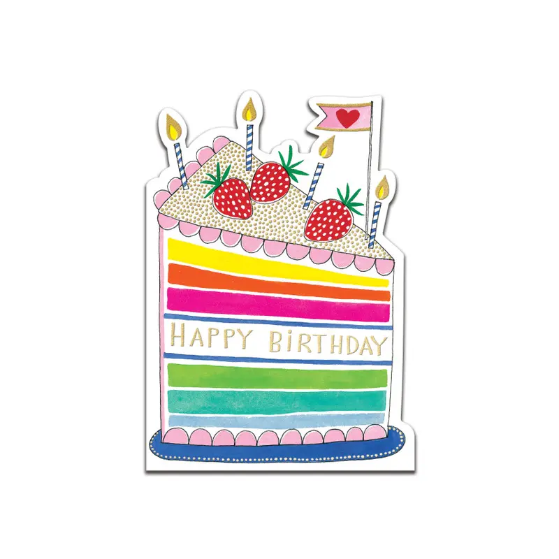 Happy Birthday Strawberry Cake card