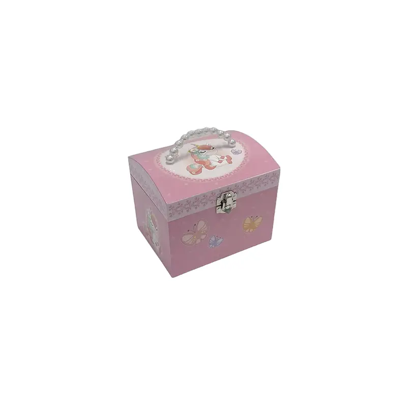 Jewellery Box with Pearl Handle - unicorn & Butterflies - DAN20